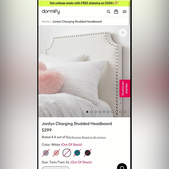Dormify | Other | Dormify Headboard With Charging Outlets | Poshmark